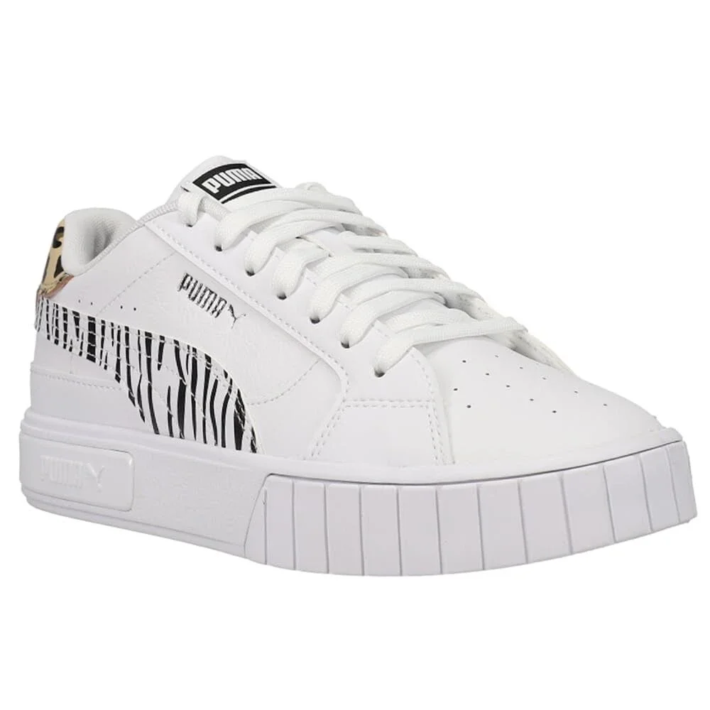 Puma Cali Star Summer Roar 383185-03 Girls US 6.5 White Platform Shoes HTAT1417